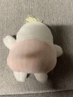 Vintage Eden White Blue  Humpty Dumpty Rattle Stuffed Animal Plush Toy