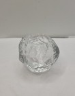 Vintage Kosta Boda Sweden Snowball Crystal Glass Votive Tea Light Holder Heavy