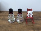 Vintage - 1990s Avon Lot Of 3 Christmas Ornaments  2x Snowmen   Teddy Bear