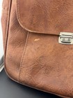 Samsonite Bag Unisex Brown Messenger Vinyl Adjustable Strap Travel Vintage