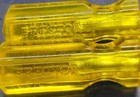 Gilbert Erector Set Part Nz Clear Yellow Stubby Handle Screwdriver Lot Of 2