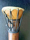 Vintage African Handheld Handmade Tambour Djemb   Drum  Music Instrument 20 5 