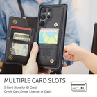 For Samsung Galaxy S26 S24 S23 S22 S21 Ultra S23 Fe Wallet Case With Card Holder