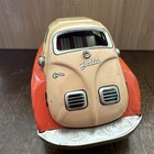 Vintage Retro Car Litho Tin Toys  Bmw Isetta Friction Car- W box - Japan - Works
