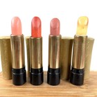 Vintage 1960s Monica Simone Lipstick Lot 4- Gold Tubes  Collectible Nos Makeup