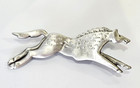 Pewter Horse Brooch Pin Signed Mali Vintage Costume Jewelry 8197