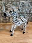 Hansa Vintage Plush Toy Zebra Stuffed Animal With Tags Poseable
