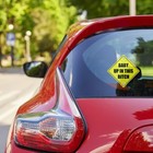 Reusable  baby On Board  Car Decal With Suction Cups  5 x5   2-piece