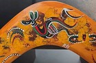 Boomerang Original Wood Hand Made Signed T  H  Australia 16    Long Vintage