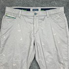 William Murray Pants Men   s 36x27 Casual Gray Golf Sails Stretch Straight Fit