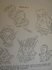 Original Vintage Tattoo   Milton Zeis   Flash 11 x8 5         snake   C  1940s