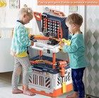 Kids Tool Bench Toy Workbench With Storage Box 4 In 1 Kids Tool Set 90 Pcs  read