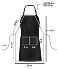 Utopia Kitchen 10 Pack Bib Apron  Unisex Adjustable Aprons With 2 Pockets    
