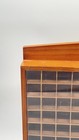 Wooden Thimble Case Wall 100 Cubbies Miniatures Display Hangs 17   x14    Vintage