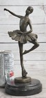 Statue Figurine Signed Milo Balanced Ballerina Large Bronze Sculpture Figure Art