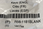   New Original Kenworth Logo Long Uncut Jewel Blank Truck Key R56-1181blank