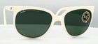 Vintage Nos 1980s Ray-ban Cats 1000 White G-15 Glass Sunglasses B l Vuarnet-like