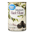  3 Pack  Great Value Medium Pitted Black Olives  6 Oz