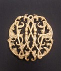 Vintage Virginia Metalcrafters Colonial Williamsburg Cypher Brass Trivet Cw10-14