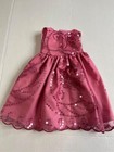 Doll Clothes Mauve Long  Fancy Lace  Dress  Homemade  Fits American  Girl   18 