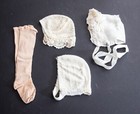 Vintage Baby doll Bonnets   Socks  see Descripiton