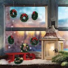 10pc Mini Christmas Garland Wreath Model Xmas Decor For 1 12 Dollhouse Miniature