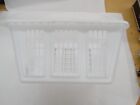 Vintage Nos Rubbermaid   2965 White Rectangular Laundry Basket 1 25bu   44l Usa