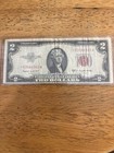 1953 B  2 Red Seal Star Note Us United States Note Serial  03564963a Rare Star 