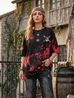 Qixyn Oversized Pirate Shirt Women Skeleton Skull Costume