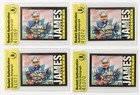 Lionel James Signed 1985 Topps Chargers Football Rookie Card  376 Rc Bas Coa Aub