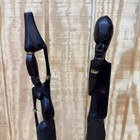 Vtg African Hand Carved Ebony Wood Man   Woman Figure Tall Folk Art Sculpture