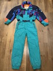 Vintage 80s Fila Ski Suit Mens One Piece Snowsuit Snow Bib 1980s Retro 40 Medium