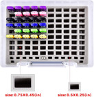 Flash Drive Case Usb Memory Stick Sd Card Storage Organizer- Holds 104pcs Thumb 