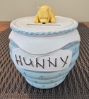 Michel   Co  Classic Winnie The Pooh -  precious Pooh  - Blue Hunny Pot Bank