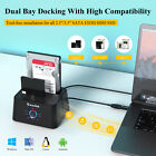 Wavlink 2 Bay External Hard Drive 2 5  3 5  Hdd Ssd Enclosure Usb 3 0 To Sata 