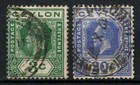 Ceylon 1912-1922 Sc 202-237 - Kgv King George V Lot Of 2 Used 