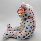 Ty Beanie Babies 1999 White Confetti Bear Baby Ty 2k Vintage Y2k Wear On Tag 5 h