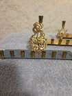 Lot Of 3 Brass Manorahs Mid Century
