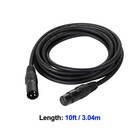 10ft   3 04m Dmx Cable  4 Packs 3 Pin Dmx Cables Dmx Wires  Dmx512 Xlr Male T   