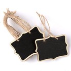 Austor 14 Pcs Mini Chalkboards Signs Hanging Rectangle Chalkboards Double Sided