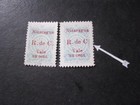 Nicaragua Stamps Postal Tax Scott   Ra18   Ra18a Lot   with Errors
