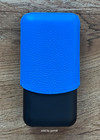 S t  Dupont Fluo Blue Case For 3 Cigars Leather   Metal 183416 New In Box