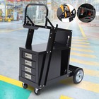 Welding Welder Cart Plasma Cutter Tank Storage Cabinet Mig Tig Arc W 4 Drawer Us