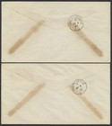 1937 2 Pilot Signed Flight Covers Prince George-takla Landing Bc  3709b-c