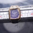 Very Rare Crusader Ring Oriental Arabian Silver With Blue Stone Certified W coa