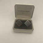 International Sterling Pair Of Solid Sterling Silver Dice W  Case 