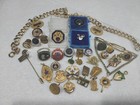 Gold Filled Service Pin Lot 108 Grams- Marked   Unmarked-pins  Bracelets  Ring