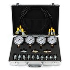 Hydraulic Pressure Test Kit 10 25 40 60mpa  4 Gauges 13 Couplings 3 Test Hoses