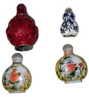 Lot Of 28 Antique Chinese Snuff Bottles  Huge Variety   