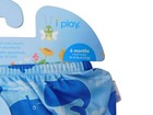 Nwt I Play 6 Months 10-18 Lbs Reusable Absorbent Swimsuit Diaper Lt Blue Whales